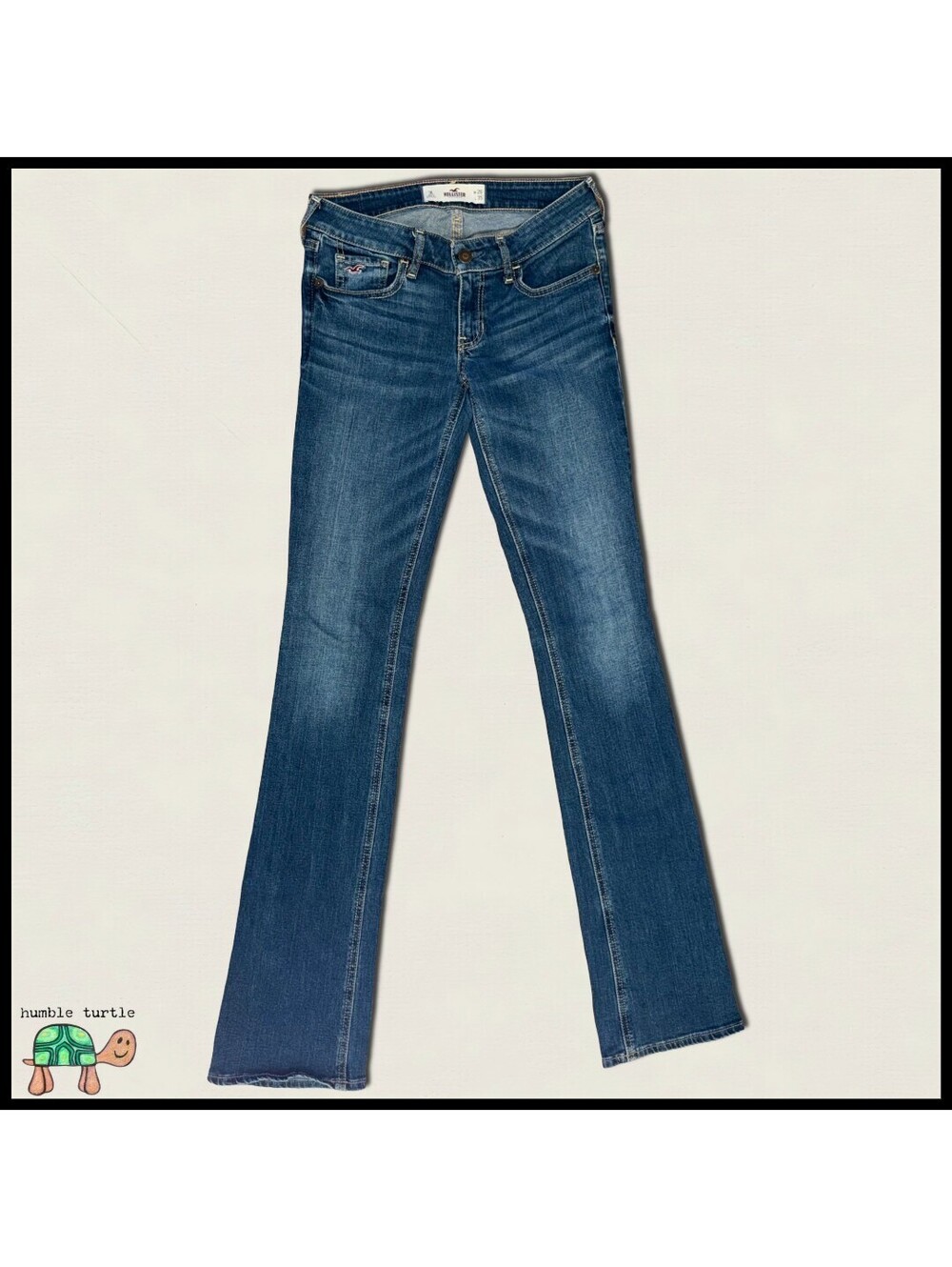 Hollister Vintage Y2K Low-Rise Bootcut Slim-Fit Denim Jeans | Size 3L | 26 x 35